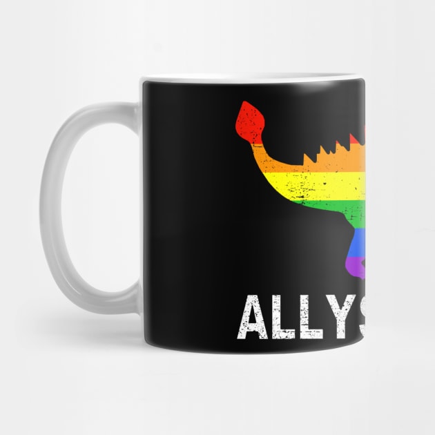 Allysaurus Ally Gay Pride Dinosaur by Downtown Rose